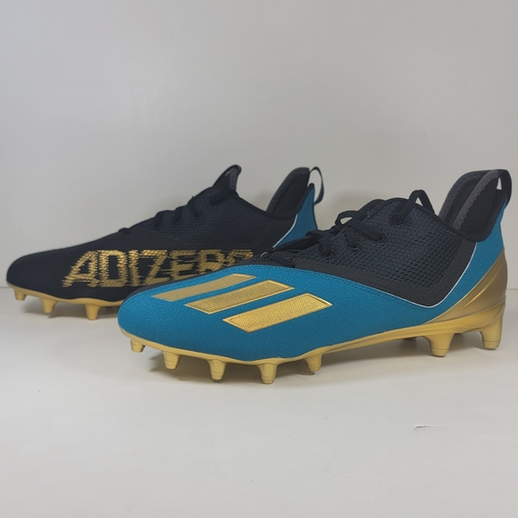 Adidas Adizero Scorch 2 Jacksonville Jaguars Football Cleats GZ0401 Mens 11.5 - Picture 2 of 10